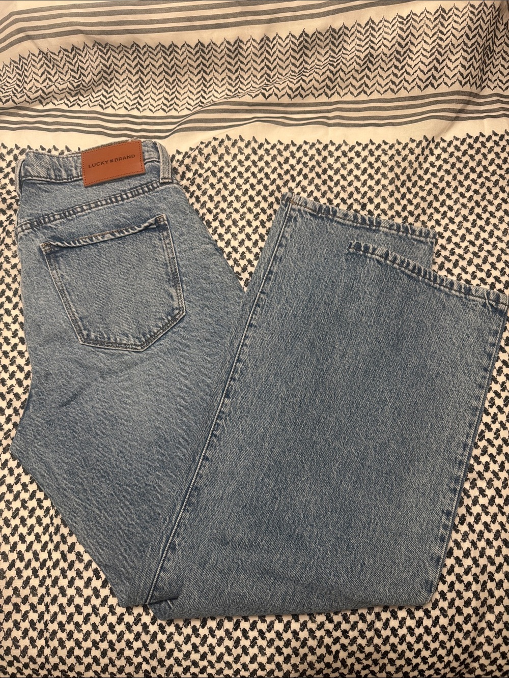 Lucky Brand Zoe Light Blue High-Rise Straight Jeans
